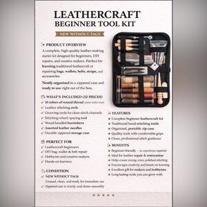Leathercraft Beginner Tool Kit